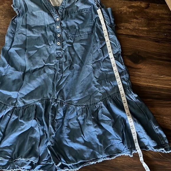 Anthropologie Pilcro Flounced Tunic Dress Chambray Denim - Picture 6 of 6